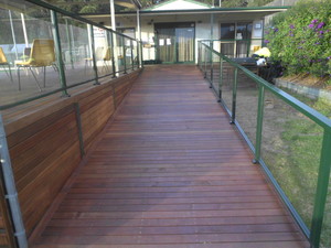 Southern Earth Structural Pic 3 - Ramps done in Merbau Decking