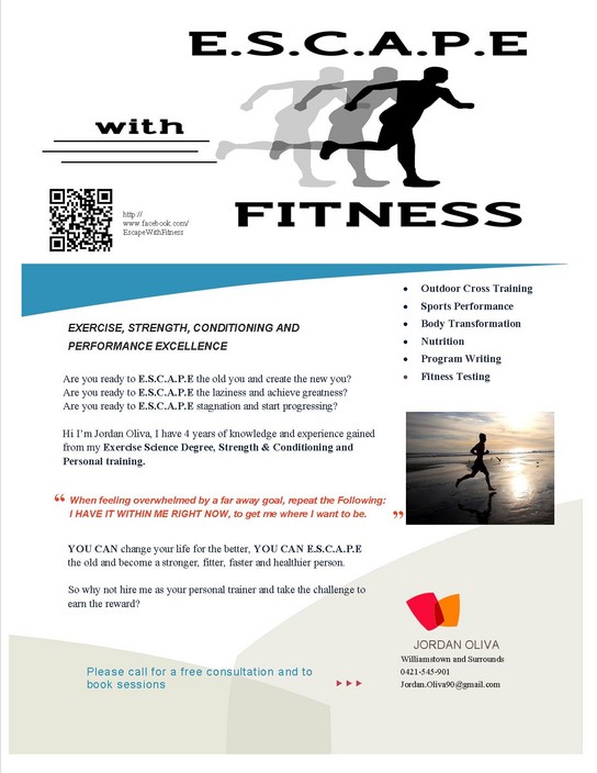 E.S.C.A.P.E with FITNESS Pic 2 - FLYER