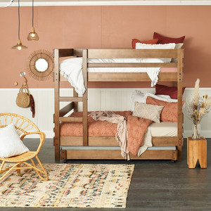 Bunkers Pic 4 - Double side ladder bunk The ultimate sleeping solution Amazing for holiday houses and those growing teens