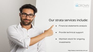 Crown Strata Pic 4 - Our strata services includes analysis your financial statements maintain stock selection for ongoing investments provide you technical support Check out more crownstratacomaucrownstratacomau