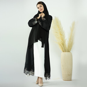 Hidayat Pic 5 - Falak patch black and white abaya