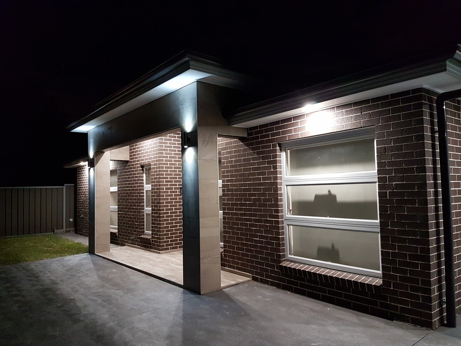 Master Sparky Electrical Pic 1 - Facade Lighting done for a Customer Absolutely changed the look of the Home