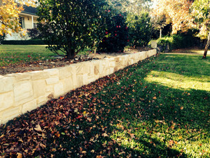 Evergreen Gardens Pic 5 - Stone ballast front wall