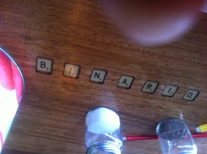 Binario Pic 4 - scrabble tiles in table