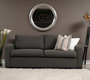 Sofa Studio Pic 2 - Prince Double Sofa Bed in Charcoal