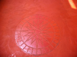 Imperial Concrete Group Pic 2 - Colour in the mix terracotta with rosette