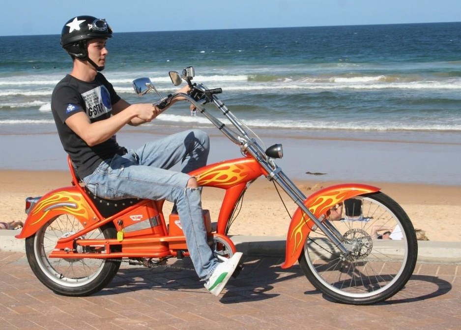 Happy Hire Gold Coast Pic 1 - Guy on Chopper