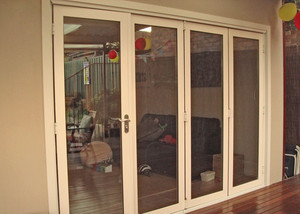 Affordable Bifold Doors and Windows Pic 3 - White Frame Folding Doors