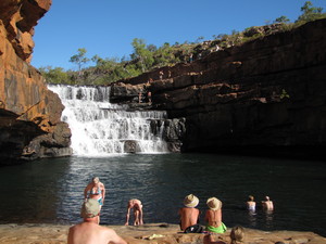 Adventure Wild Kimberley Tours Pic 5 - Adventure Wild swimming at Bell Gorge