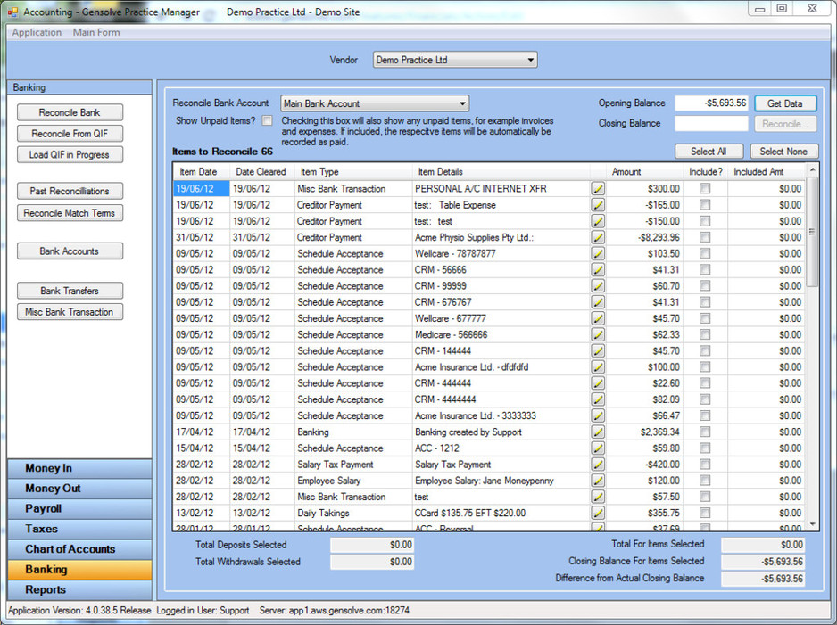 Patient Management Software Australia Pic 1 - Accounting Reconcile