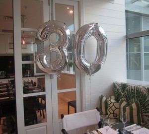 Babyandbirthdayballoons.com.au Pic 3 - Giant number helium balloons