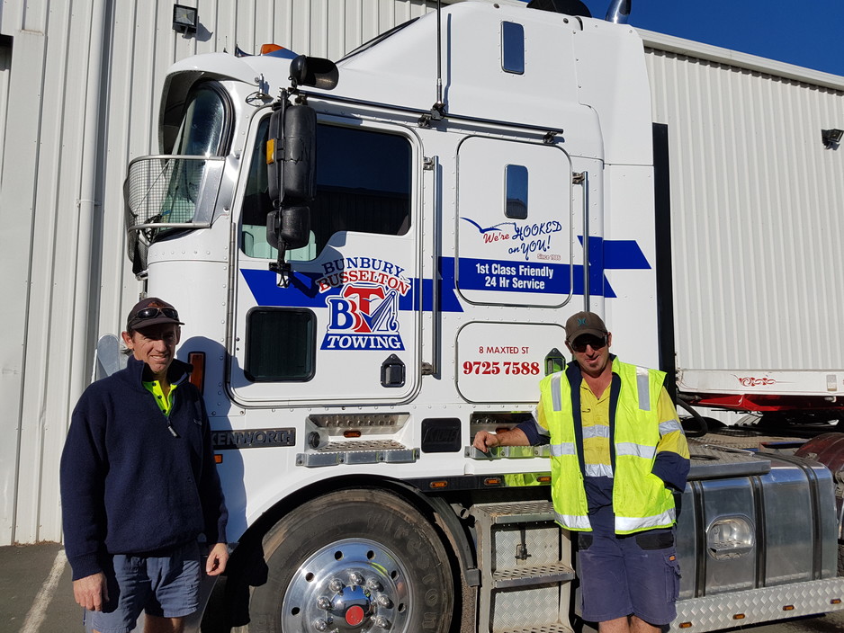 Bunbury & Busselton Towing Service Pic 1 - New Owners Aaron McHaffie Andrew Zabajnik