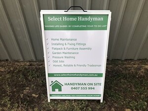 Select Home Handyman Pic 3 - Select Home Handyman Footpath signage