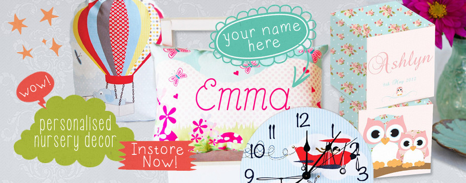 Lexi and Lily Pic 1 - Personalised Nursery Decor Gifts Online Baby and Kids Store Lexi and Lily