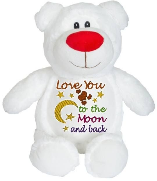 Stitches Embroidery Pic 1 - We have an ever increasing range of cute cuddly lovable characters to have your special message Embroidered