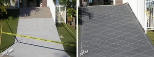 Bay City Concreting & Spray on Paving Pic 3 - Spay on Paving Before After