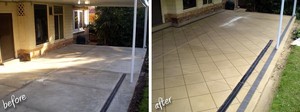 Bay City Concreting & Spray on Paving Pic 5 - Spay on Paving Before After