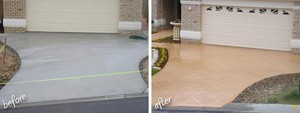 Bay City Concreting & Spray on Paving Pic 4 - Spay on Paving Before After