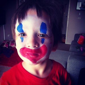 Face Painting Melbourne Pic 4 - happy clown face painting