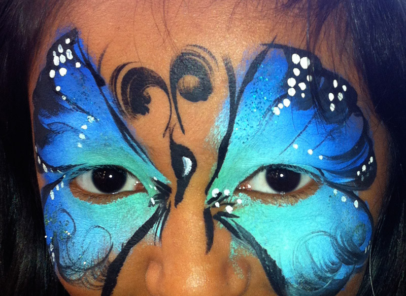 Face Painting Melbourne Pic 1 - ulysess butterfly face painting