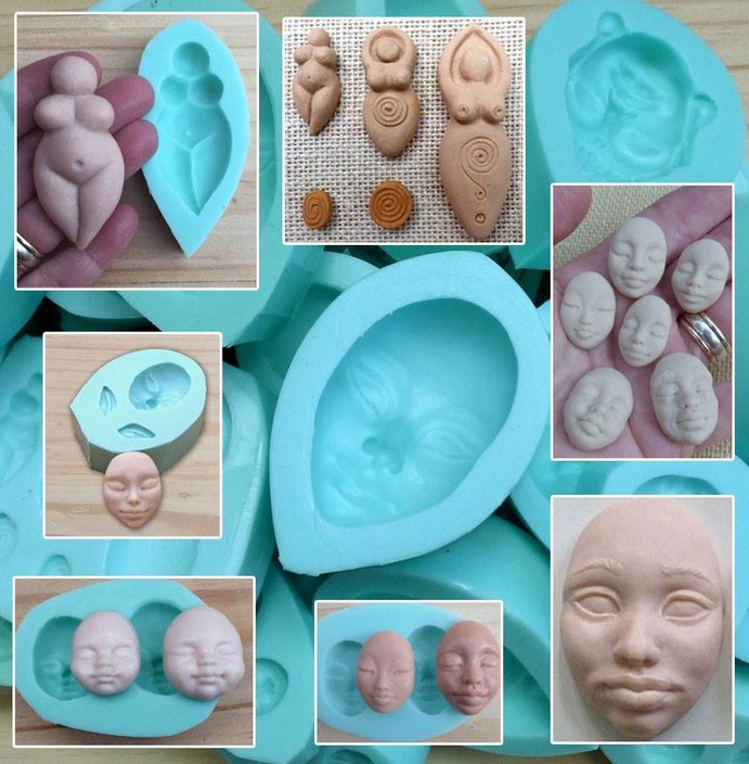 Molds By Merilyn Pic 1 - Flexible Push Molds in a variety of sizes and styles