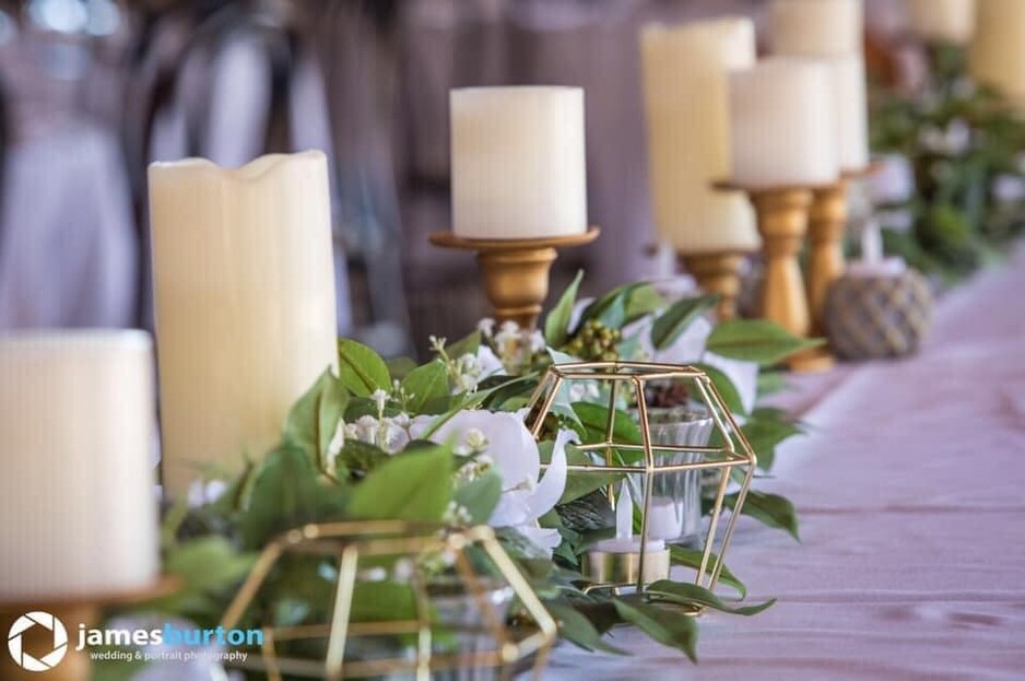 Brides on a Budget South West WA Pic 1 - Beautiful artificial greenery table runners for hire