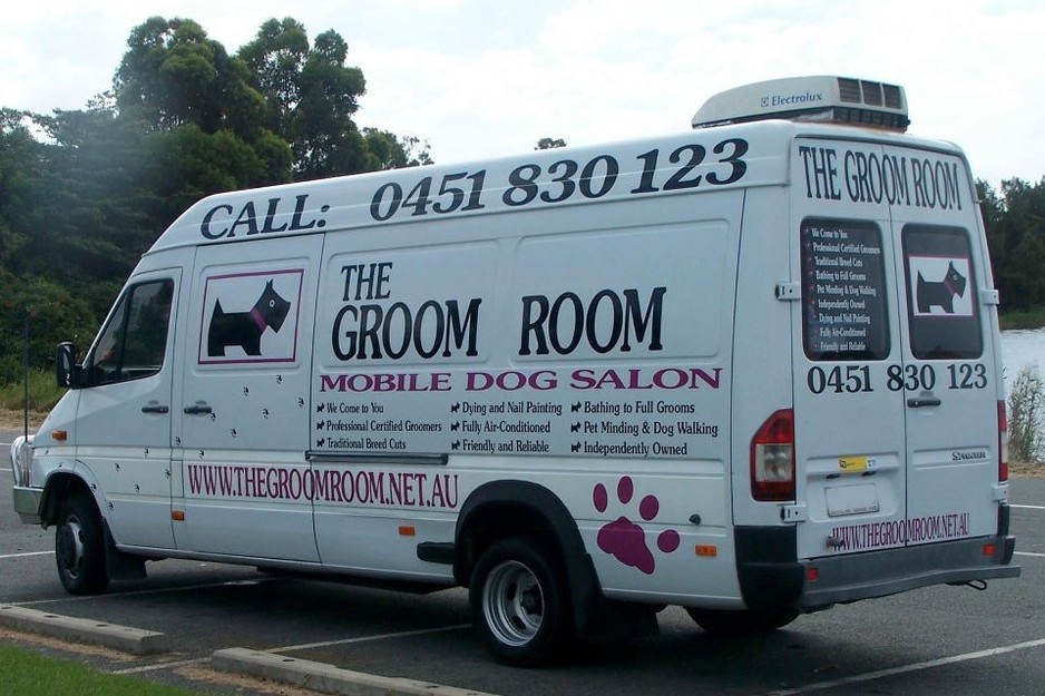 The Groom Room Pic 1 - The Groom Room Van mobile dog grooming salon