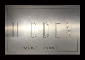 Routers Australia Pic 2 - CNC engraved Signage from Brushed Stainless ACM for Hidden Coffee Shop Kelmscott