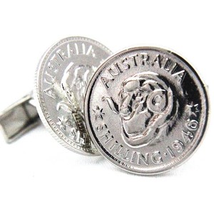 Cuff & Co Australia Pic 4 - Australian Shilling Coin Cufflinks