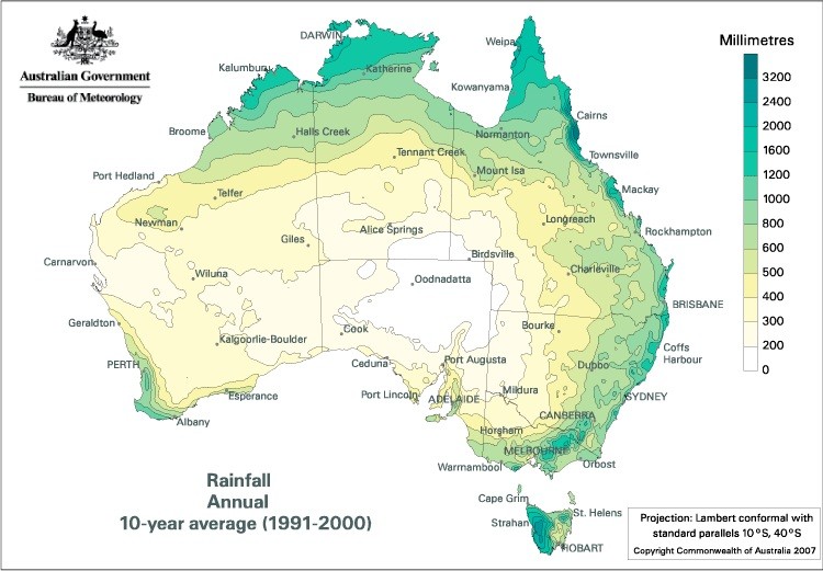 Your Water Harvesting & Subsurface Irrigation Pic 1 - rainfall in Australia