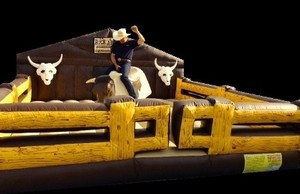 Buck a Bull Western Party Hire Pic 2 - The Deluxe Wild West Mechanical Bull TRIGGER