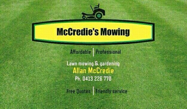 McCredie's Mowing & Gardening Pic 1