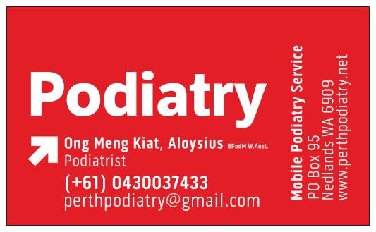 Perth Podiatry (Mobile Podiatry Service) Pic 1 - Name Card