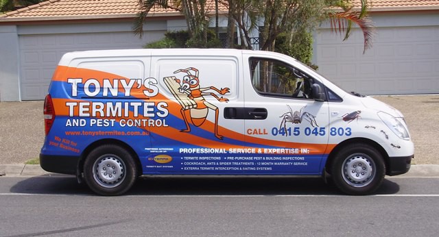 Tony's Termites and Pest Control Pic 1 - tonys termites and pest control van