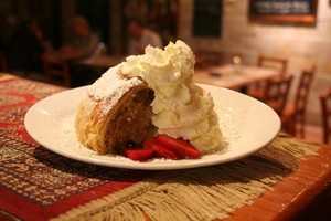 Maggie's at Potts Point Pic 2 - Homemade Apple Strudel