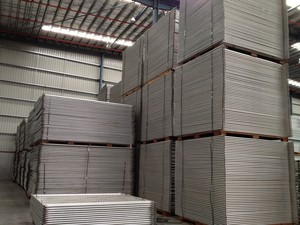 Temp Fence Super Store Pic 2 - Panels in the warehouse