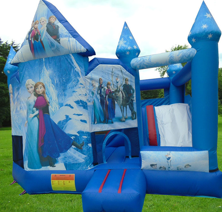 Little Munchkin's Party Hire Pic 1 - 2015 Frozen Jumping Castle with slide