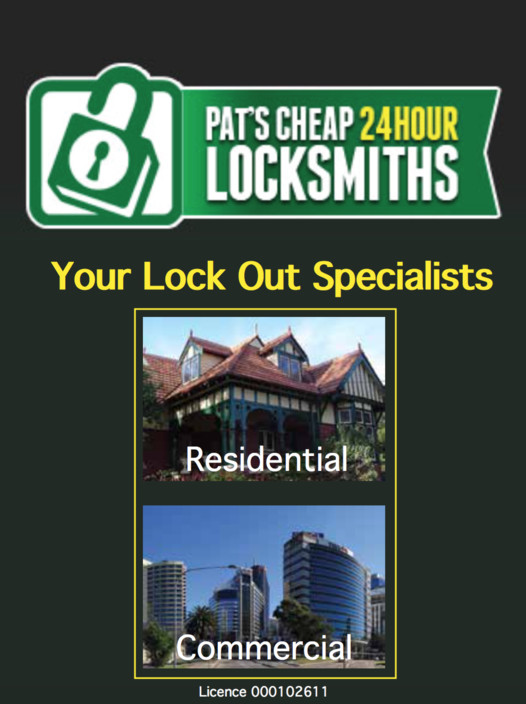 Pat's cheap 24 hour locksmiths Pic 1