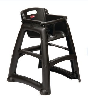 Nisbets - Geelong Pic 2 - Rubbermaid Sturdy Black High Chair