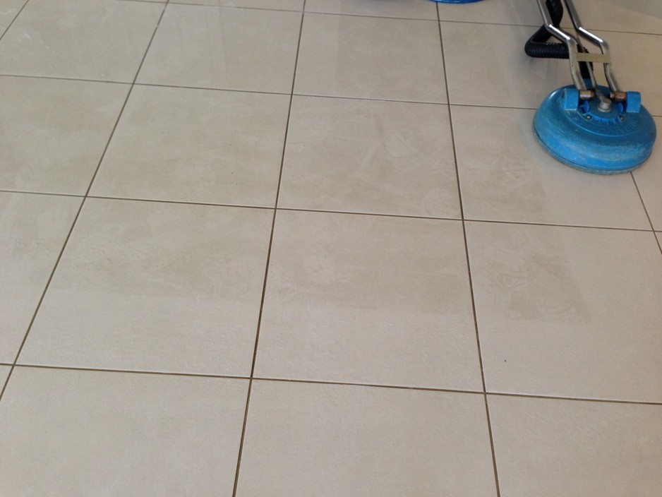 Adam's Carpet Cleaning Pic 1 - Before and After Tile Cleaning