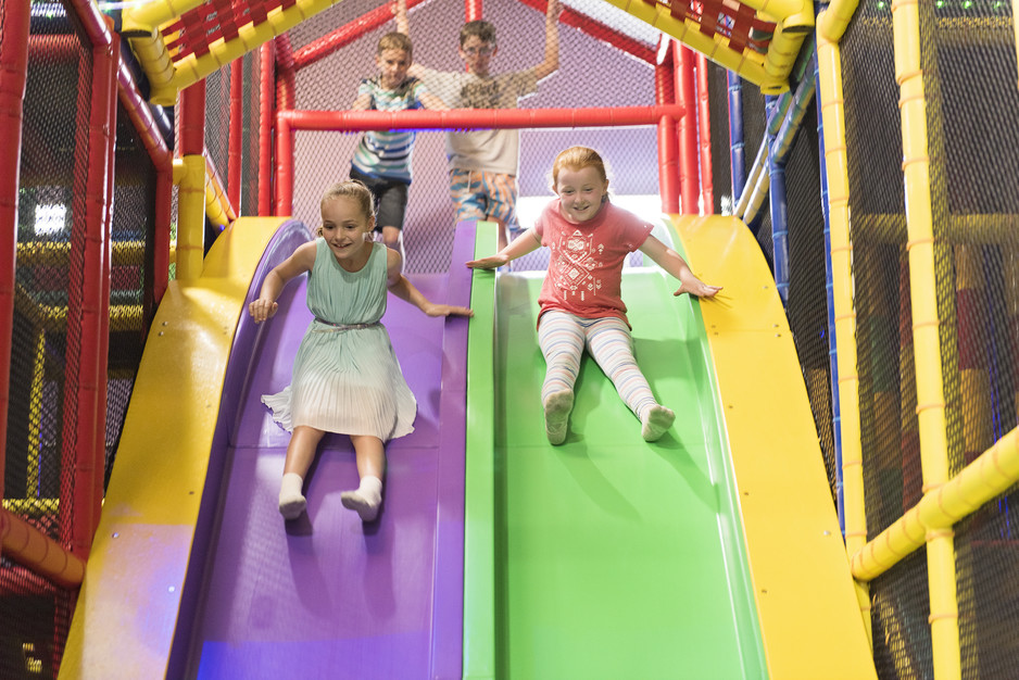 Treehouse Adventure Centre Pic 1 - Do you dare tackle the 3 meter Speed Slides Only the bravest will succeed