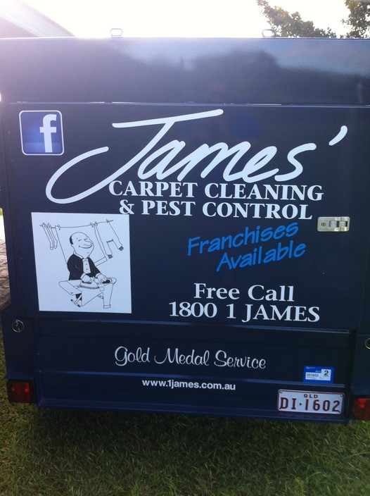 James' Carpet Cleaning & Pest Control Pic 1 - Look out for our trailers vans in your area