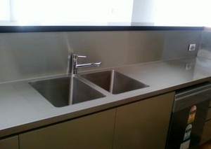 Camden Valley Stainless Steel Pic 3 - Integrated Stainless Steel Kitchen Sink and Bench