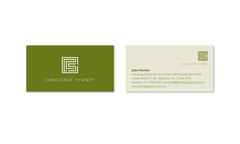 Trebor Design Pic 1 - Concierge Sydney business card