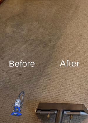 inverclean Pic 3 - Before and after Carpet Clean Great ResultCustomer really pleased