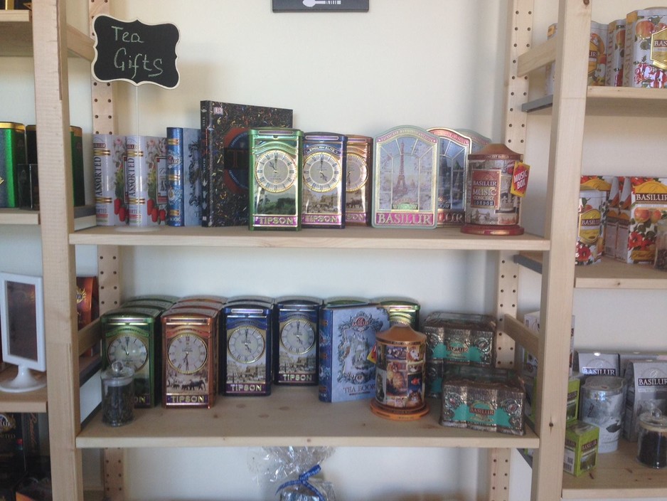 Tasty World Pic 1 - Basilur tea on shelf