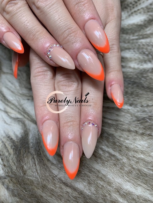 Purely Nails Pic 1 - Orange French