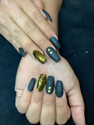 Purely Nails Pic 3 - Matte black Nails