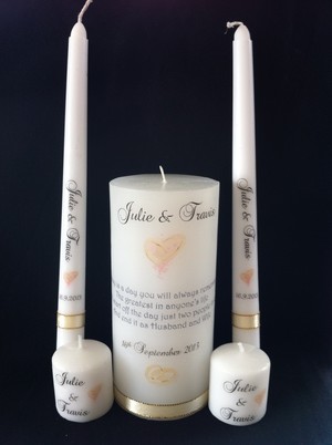 Candles Personalised For You Pic 4 - Candles Personalised For You Wedding candles