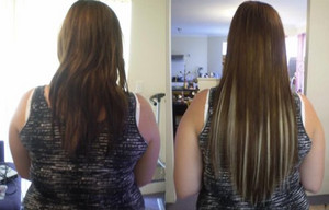 Spoil Yourself Sexy Hair Extensions Pic 5 - before after